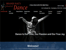 Tablet Screenshot of brandiraesschoolofdance.com